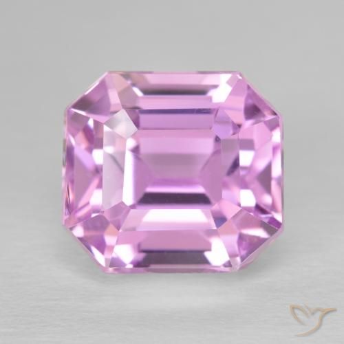 Kunzite Lilla naturale da 8.42 ct, Taglio smeraldo, VVS
