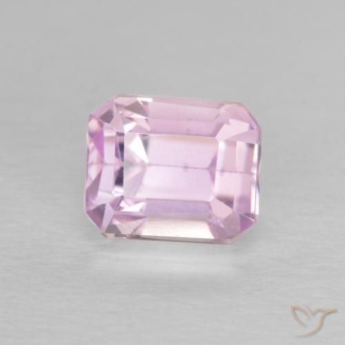 Kunzite Rosa viola chiaro naturale da 2.01 ct, Ottagonale / Taglio smeraldo, VS