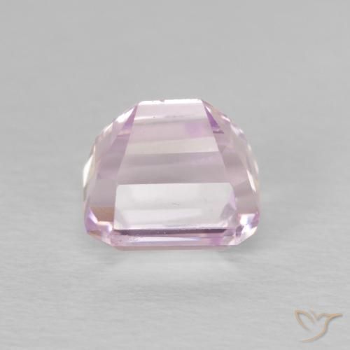 Kunzite Rosa viola chiaro naturale da 2.01 ct, Ottagonale / Taglio smeraldo, VS