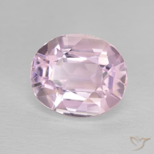 Kunzite Lilla chiaro naturale da 5.57 ct, Ovale, VS