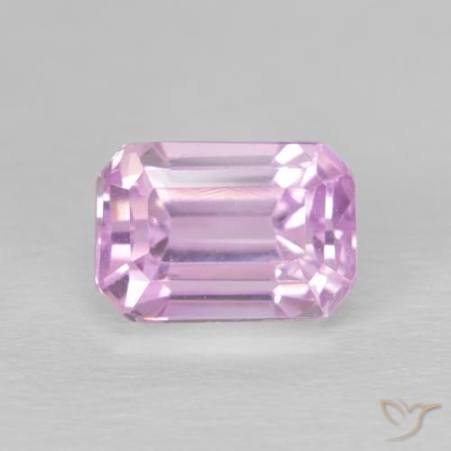 3.03ct Naturale Tono rosa ciliegia Kunzite, Taglio smeraldo, VVS-VS
