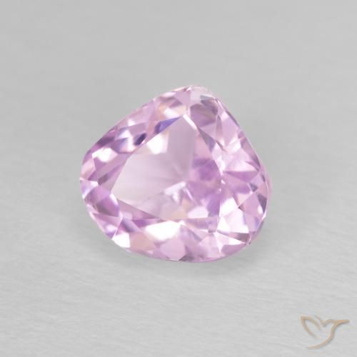 Kunzite Rosa Molto Chiaro naturale da 2.33 ct, Forma a pera, VVS-VS