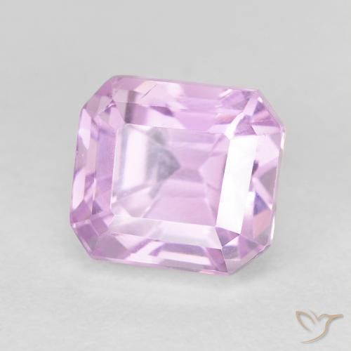 Kunzite Viola chiaro naturale da 3.97 ct, Ottagonale / Taglio smeraldo, VVS-VS