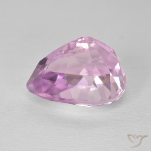 Kunzite Rosa viola reale molto chiaro naturale da 6.30 ct, Forma a pera, VS