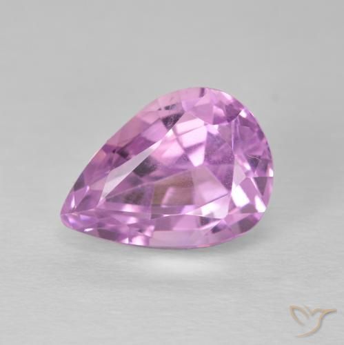 5.93ct Naturale Rosa porpora reale Kunzite, Forma a pera, VS