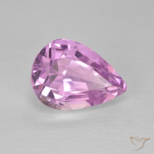 Kunzite Rosa porpora reale naturale da 5.93 ct, Forma a pera, VS