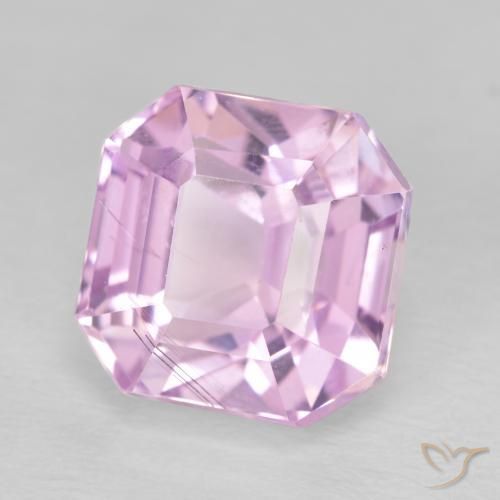 Kunzite Rosa porpora reale naturale da 6.17 ct, Ottagonale / Taglio smeraldo, VS