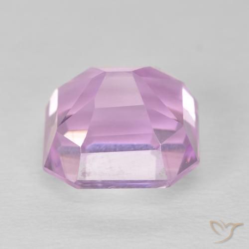 Kunzite Rosa porpora reale naturale da 6.17 ct, Ottagonale / Taglio smeraldo, VS
