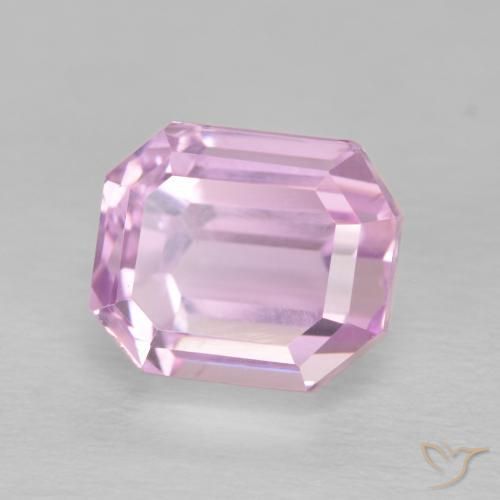 Kunzite Rosa porpora reale naturale da 4.18 ct, Ottagonale / Taglio smeraldo, VVS