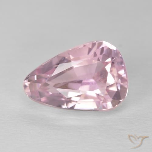 5.57ct Naturale Rosa chiaro gomma da masticare Kunzite, Forma a pera, VVS