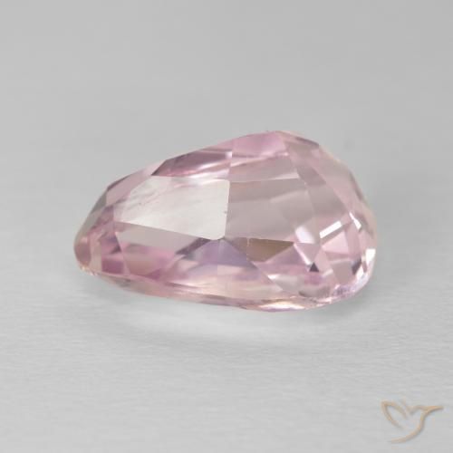 Kunzite Rosa chiaro gomma da masticare naturale da 5.57 ct, Forma a pera, VVS