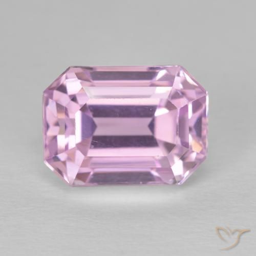 Kunzite Tono rosa ciliegia naturale da 6.04 ct, Ottagonale / Taglio smeraldo, VVS