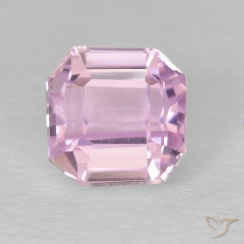 Kunzite Rosa Molto Chiaro naturale da 2.10 ct, Ottagonale / Taglio smeraldo, VVS
