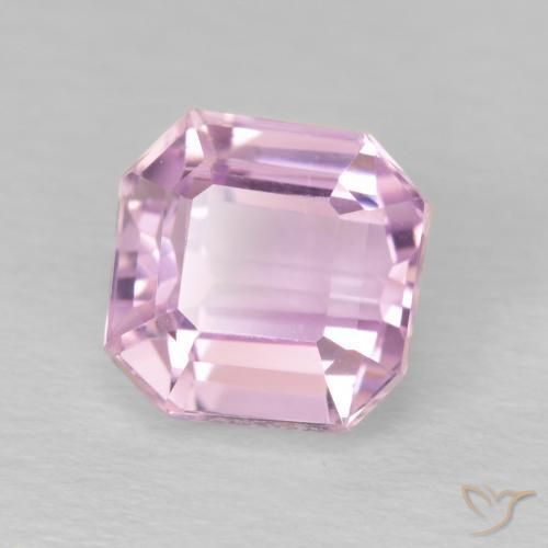 Kunzite Rosa Molto Chiaro naturale da 2.10 ct, Ottagonale / Taglio smeraldo, VVS