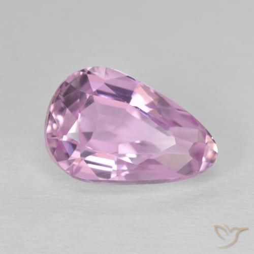 Kunzite Rosa medio naturale da 5.05 ct, Forma a pera, VS