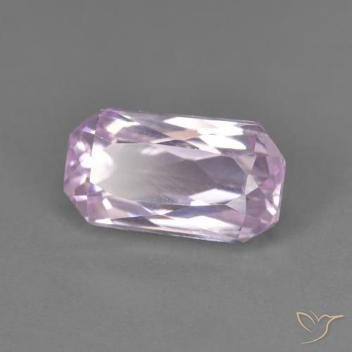 Kunzite Lilla chiaro naturale da 3.25 ct, Ottagonale / Taglio smeraldo, VVS