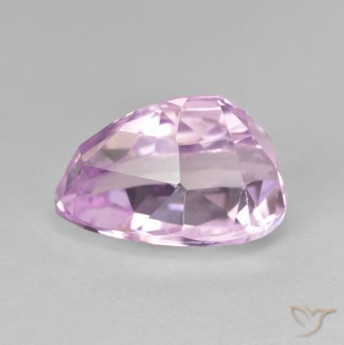 Kunzite Lilla naturale da 13.66 ct, Forma a pera, VVS-VS