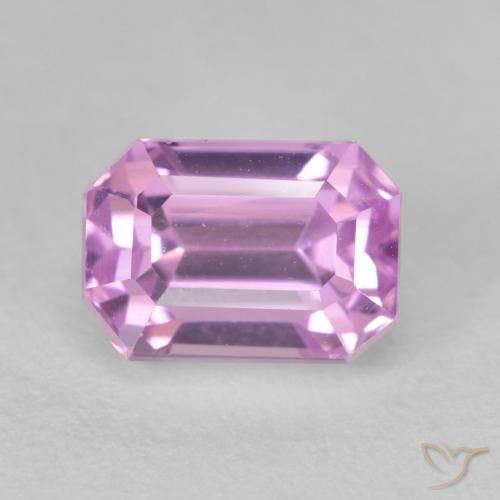 Kunzite Viola rosato brillante naturale da 2.27 ct, Ottagonale / Taglio smeraldo, VVS-VS