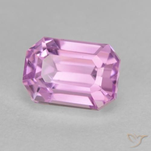Kunzite Viola rosato brillante naturale da 2.27 ct, Ottagonale / Taglio smeraldo, VVS-VS