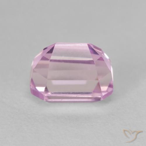 Kunzite Viola rosato brillante naturale da 2.27 ct, Ottagonale / Taglio smeraldo, VVS-VS
