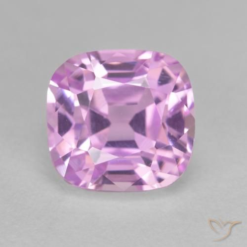 Kunzite Viola medio naturale da 5.59 ct, Taglio a cuscino, VVS
