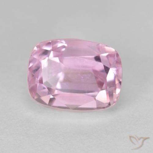 Kunzite Rosa Molto Chiaro naturale da 5.28 ct, Cuscino, VVS-VS