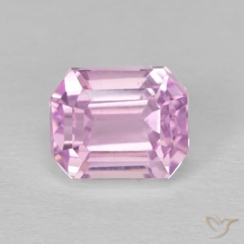 Kunzite Rosa medio naturale da 2.96 ct, Ottagonale / Taglio smeraldo, VVS-VS