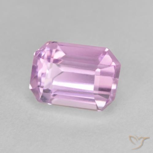 Kunzite Viola chiaro naturale da 2.69 ct, Ottagonale / Taglio smeraldo, VVS-VS