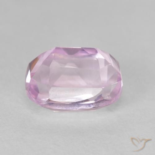 Kunzite Rosa viola chiaro naturale da 3.67 ct, Cuscino, VVS-VS