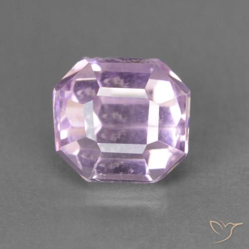 Kunzite Rosa reale molto chiaro naturale da 1.59 ct, Ottagonale / Taglio smeraldo, VS-SI