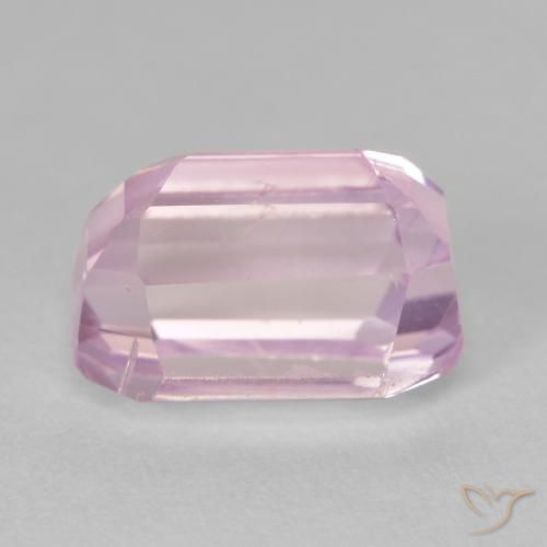 Kunzite Rosa medio naturale da 5.25 ct, Ottagonale / Taglio smeraldo, VVS-VS