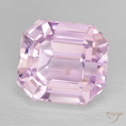 Kunzite Rosa chiaro naturale da 6.71 ct, Ottagonale / Taglio smeraldo, VVS