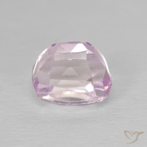 Kunzite Rosa Molto Chiaro naturale da 3.68 ct, Cuscino, VVS-VS