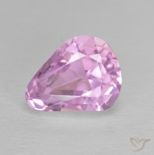 4.83ct Naturale Rosa porpora reale Kunzite, Forma a pera, VVS
