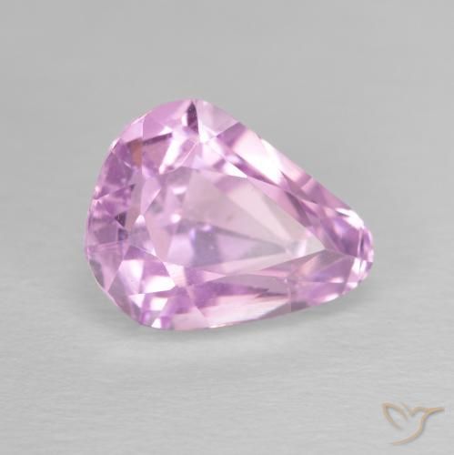 Kunzite Rosa porpora reale naturale da 4.83 ct, Forma a pera, VVS
