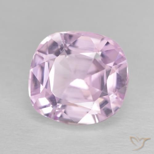 Kunzite Rosa Molto Chiaro naturale da 4.69 ct, Cuscino, VVS
