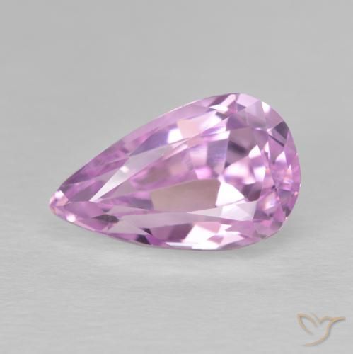 5.64ct Naturale Rosa viola Kunzite, Forma a pera, VVS
