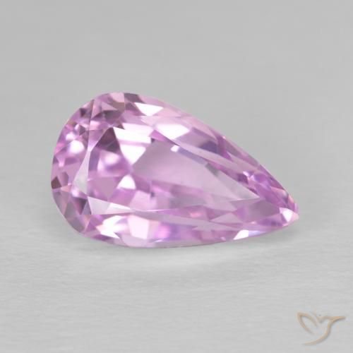 Kunzite Rosa viola naturale da 5.64 ct, Forma a pera, VVS
