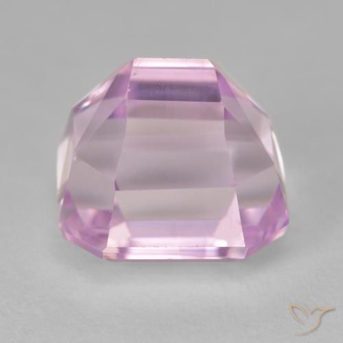 Kunzite Viola chiaro naturale da 12.31 ct, Ottagonale / Taglio smeraldo, VVS-VS
