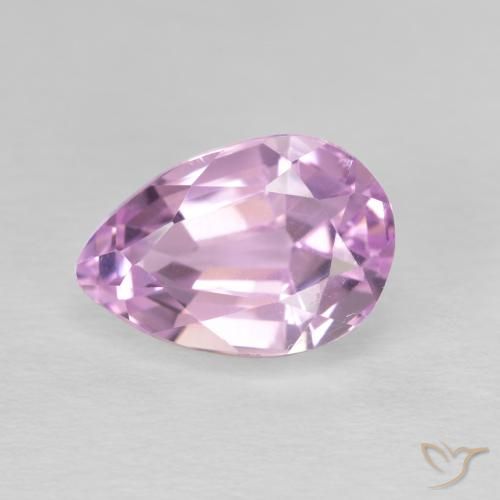 3.88ct Naturale Tono rosa ciliegia Kunzite, Forma a pera, VVS-VS