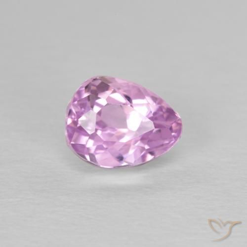 Kunzite Viola Rosato Viola naturale da 1.44 ct, Forma a pera, VS