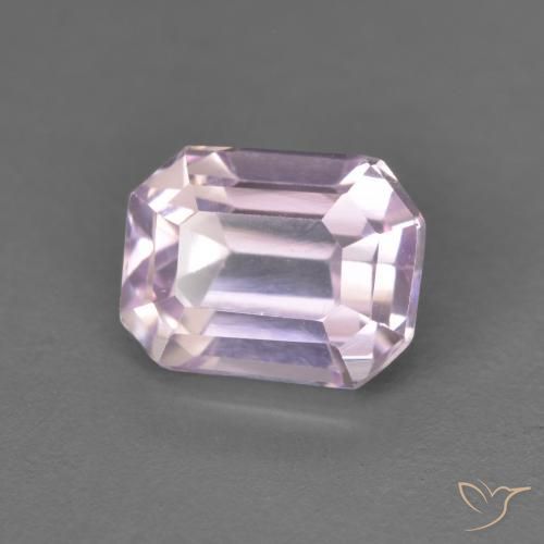 Kunzite Rosa viola chiaro naturale da 2.19 ct, Ottagonale / Taglio smeraldo, VS