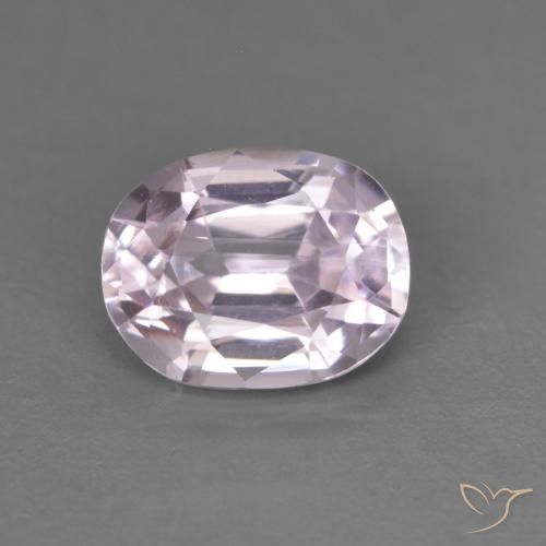 2.76ct Naturale Rosa viola reale molto chiaro Kunzite, Ovale, VVS