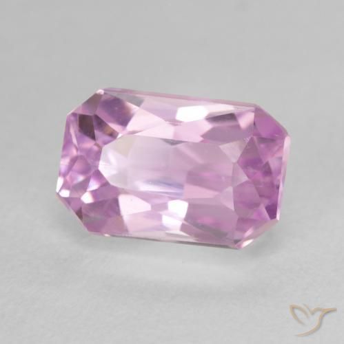 Kunzite Viola chiaro naturale da 2.98 ct, Ottagonale / Taglio smeraldo, VVS