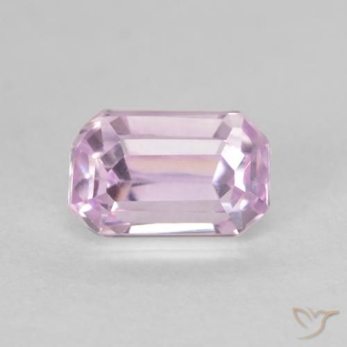 Kunzite Rosa medio naturale da 1.41 ct, Ottagonale / Taglio smeraldo, VVS