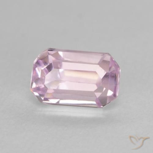 Kunzite Rosa medio naturale da 1.41 ct, Ottagonale / Taglio smeraldo, VVS