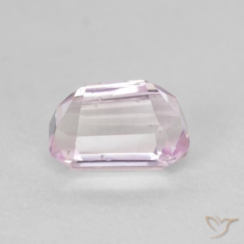 Kunzite Rosa medio naturale da 1.41 ct, Ottagonale / Taglio smeraldo, VVS