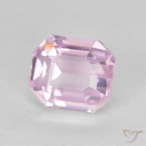 Kunzite Rosa medio naturale da 2.15 ct, Ottagonale / Taglio smeraldo, VVS