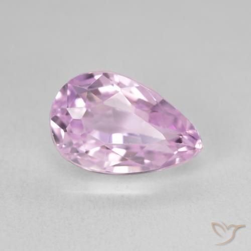 Kunzite Viola Rosato Viola naturale da 5.91 ct, Forma a pera, VVS-VS