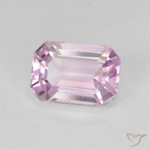 Kunzite Rosa medio naturale da 3.88 ct, Ottagonale / Taglio smeraldo, VVS-VS